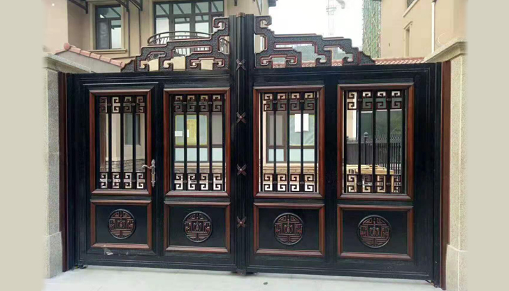 铝艺别墅庭院门厂家(图1)